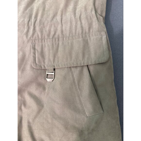 Fleet Street Womens Zip-Up Light Jacket W/ Elastic Cuffs & Pockets Size L Beige - Picture 11 of 11